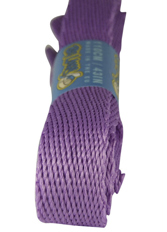 Super Wide Flat Lilac Shoe Laces