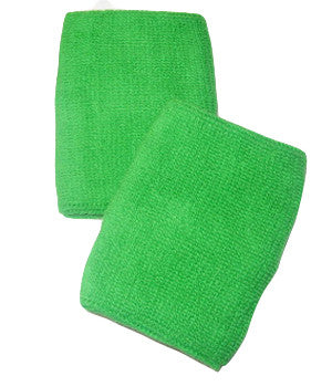Bright Green Sports Quality Wristbands