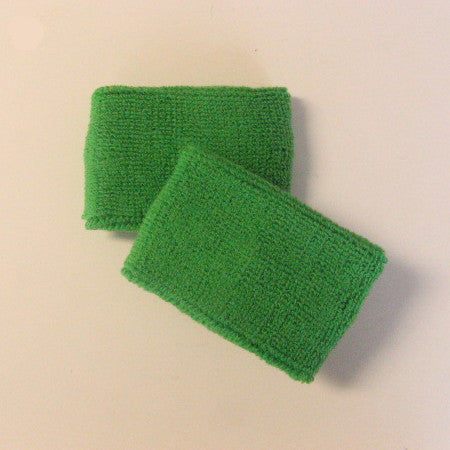 Small Bright Green Sports Quality Wristbands