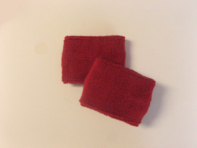 Small Dark Red Sports Quality Wristbands