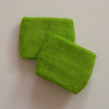 Small Lime Green Sports Quality Wristbands