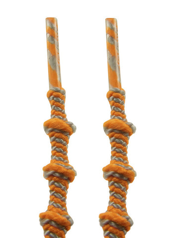 Xtenex Triathlon Orange Silver Shoelaces